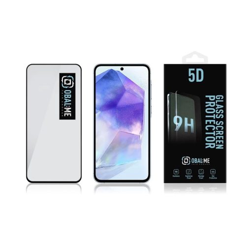 OBAL:ME 5D üveg kijelzővédő Samsung Galaxy A55 5G készülékhez fekete