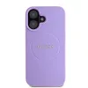 Guess PU Grained Classic Logo MagSafe tok iPhone 16 készülékhez lila