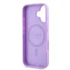 Guess PU Grained Classic Logo MagSafe tok iPhone 16 készülékhez lila