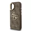Guess PU 4G Metal Logo Stand Camera Frame tok iPhone 16 készülékhez barna