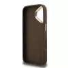 Guess PU 4G Metal Logo Stand Camera Frame tok iPhone 16 készülékhez barna