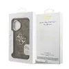 Guess PU 4G Metal Logo Stand Camera Frame tok iPhone 16 készülékhez barna