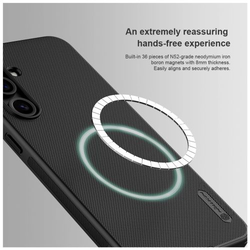 Nillkin Super Frosted PRO Magnetic Back Cover for Samsung Galaxy S24 FE készülékhez fekete