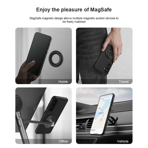 Nillkin Super Frosted PRO Magnetic Back Cover for Samsung Galaxy S24 FE készülékhez fekete