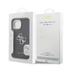 Guess PU 4G Metal Logo Stand Camera Frame tok iPhone 13 készülékhez fekete