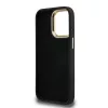 Guess PU 4G Metal Logo Stand Camera Frame tok iPhone 15 Pro készülékhez fekete
