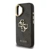 Guess PU 4G Metal Logo Stand Camera Frame tok iPhone 16 készülékhez fekete