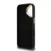 Guess PU 4G Metal Logo Stand Camera Frame tok iPhone 16 készülékhez fekete