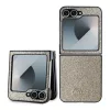 Guess PC/TPU Glitter Flakes Metal Logo tok Samsung Galaxy Z Flip 6 készülékhez arany