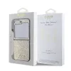 Guess PC/TPU Glitter Flakes Metal Logo tok Samsung Galaxy Z Flip 6 készülékhez arany
