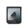 Guess PU 4G Metal Logo tok Samsung Galaxy Z Flip 6 készülékhez szürke