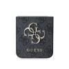 Guess PU 4G Metal Logo tok Samsung Galaxy Z Flip 6 készülékhez szürke