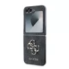 Guess PU 4G Metal Logo tok Samsung Galaxy Z Flip 6 készülékhez szürke