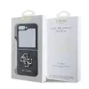 Guess PU 4G Metal Logo tok Samsung Galaxy Z Flip 6 készülékhez szürke