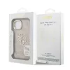 Guess PU 4G Metal Logo Stand Camera Frame tok iPhone 15 készülékhez rózsaszín