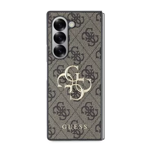 Guess PU 4G Metal Logo tok Samsung Galaxy Z Fold 6 készülékhez barna