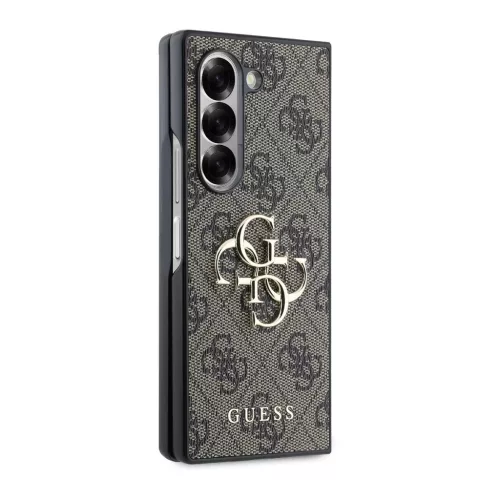 Guess PU 4G Metal Logo tok Samsung Galaxy Z Fold 6 készülékhez barna