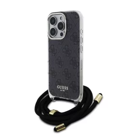   Guess IML 4G nyomtatott vállpántos tok iPhone 16 Pro készülékhez fekete