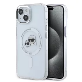   Karl Lagerfeld IML K&CH Heads Metal Frame MagSafe tok iPhone 13 készülékhez átlátszó