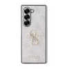 Guess PU 4G Metal Logo tok Samsung Galaxy Z Fold 6 készülékhez rózsaszín