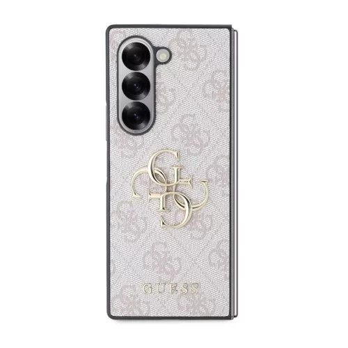 Guess PU 4G Metal Logo tok Samsung Galaxy Z Fold 6 készülékhez rózsaszín