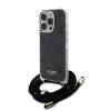Guess IML 4G nyomtatott vállpántos tok iPhone 16 Pro Max készülékhez fekete