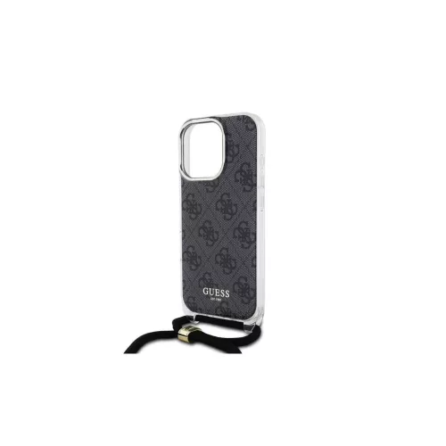 Guess IML 4G nyomtatott vállpántos tok iPhone 16 Pro Max készülékhez fekete