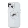 Karl Lagerfeld IML K&CH Heads Metal Frame MagSafe tok iPhone 14 készülékhez átlátszó