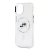 Karl Lagerfeld IML K&CH Heads Metal Frame MagSafe tok iPhone 14 készülékhez átlátszó