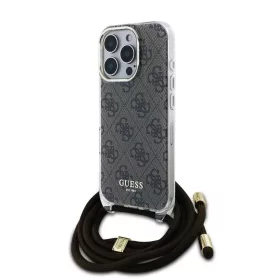   Guess IML 4G nyomtatott vállpántos tok iPhone 16 Pro Max készülékhez barna
