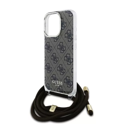Guess IML 4G nyomtatott vállpántos tok iPhone 16 Pro Max készülékhez barna