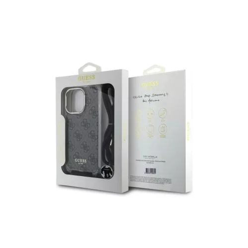 Guess IML 4G nyomtatott vállpántos tok iPhone 16 Pro Max készülékhez barna