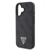 Guess PU 4G Strass Triangle Metal Logo tok + keresztpánt iPhone 16 készülékhez fekete