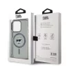 Karl Lagerfeld IML Choupette Head Metal Frame MagSafe tok iPhone 15 Pro Max készülékhez fekete