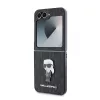 Karl Lagerfeld PU Saffiano Monogram Ikonik tok Samsung Galaxy Z Flip 6 készülékhez fekete