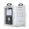 Karl Lagerfeld PU Saffiano Monogram Ikonik tok Samsung Galaxy Z Flip 6 készülékhez fekete