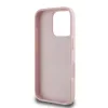 Guess PU Grained Roses 4G Metal Logo tok iPhone 16 Pro készülékhez rózsaszín