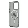 Karl Lagerfeld IML K&CH Heads Metal Frame MagSafe tok iPhone 15 Pro készülékhez fekete