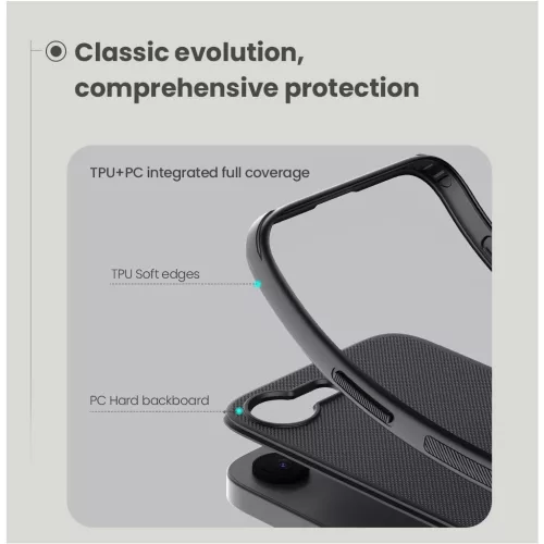 Nillkin Super Frosted PRO tok az Apple iPhone 16e/17e készülékhez kék