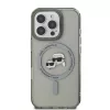 Karl Lagerfeld IML K&CH Heads Metal Frame MagSafe tok iPhone 16 Pro Max készülékhez fekete