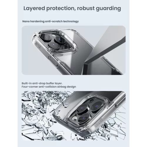 Nillkin Nature TPU PRO tok Apple iPhone 16 Pro készülékhez kék
