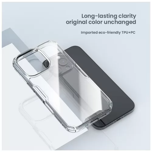 Nillkin Nature TPU PRO tok Apple iPhone 16 Pro készülékhez kék