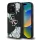 Guess PU Grained Roses 4G Metal Logo tok iPhone 16 Pro készülékhez fekete