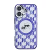 Karl Lagerfeld IML Monogram K&CH Heads MagSafe tok iPhone 16 készülékhez lila