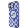 Karl Lagerfeld IML Monogram K&CH Heads MagSafe tok iPhone 16 készülékhez lila