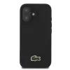 Lacoste Iconic Petit Pique Woven Logo MagSafe tok iPhone 16 Plus készülékhez fekete