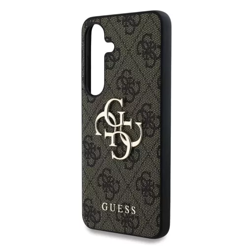 Guess PU 4G Metal Logo tok Samsung Galaxy S25+ készülékhez barna