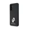 Karl Lagerfeld PU Saffiano Metal Karl and Choupette tok Samsung Galaxy A56 készülékhez fekete