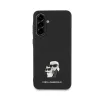 Karl Lagerfeld PU Saffiano Metal Karl and Choupette tok Samsung Galaxy A56 készülékhez fekete