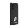 Karl Lagerfeld PU Saffiano Metal Karl and Choupette tok Samsung Galaxy A56 készülékhez fekete